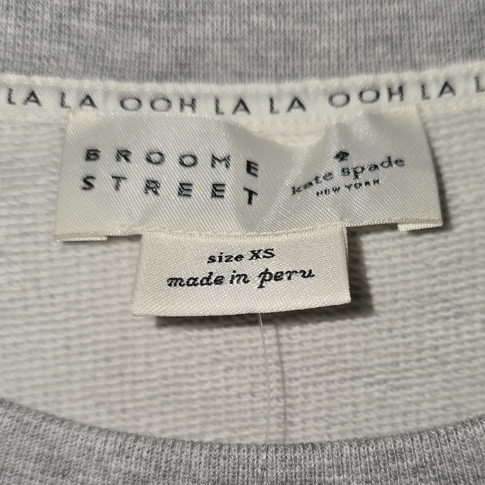 kate spade Grey Sweatshirt with Black Top Hat & White Bunny Graphic - Picture 4 of 4